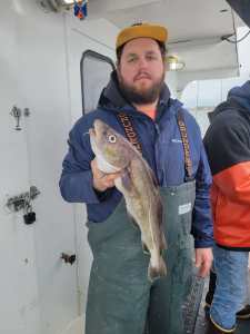 Michael Stanworth holding a fish