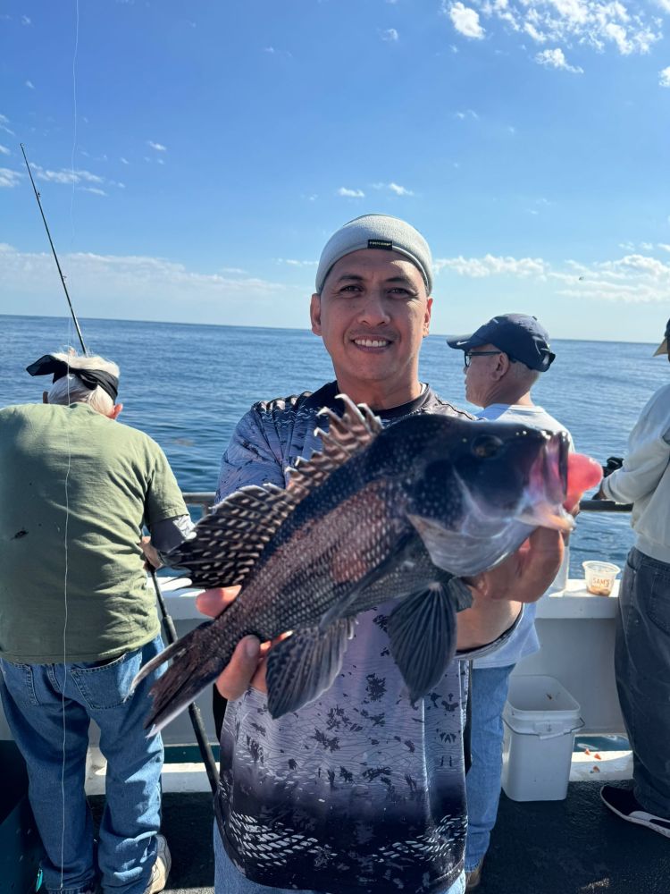 a person holding a fish in the water