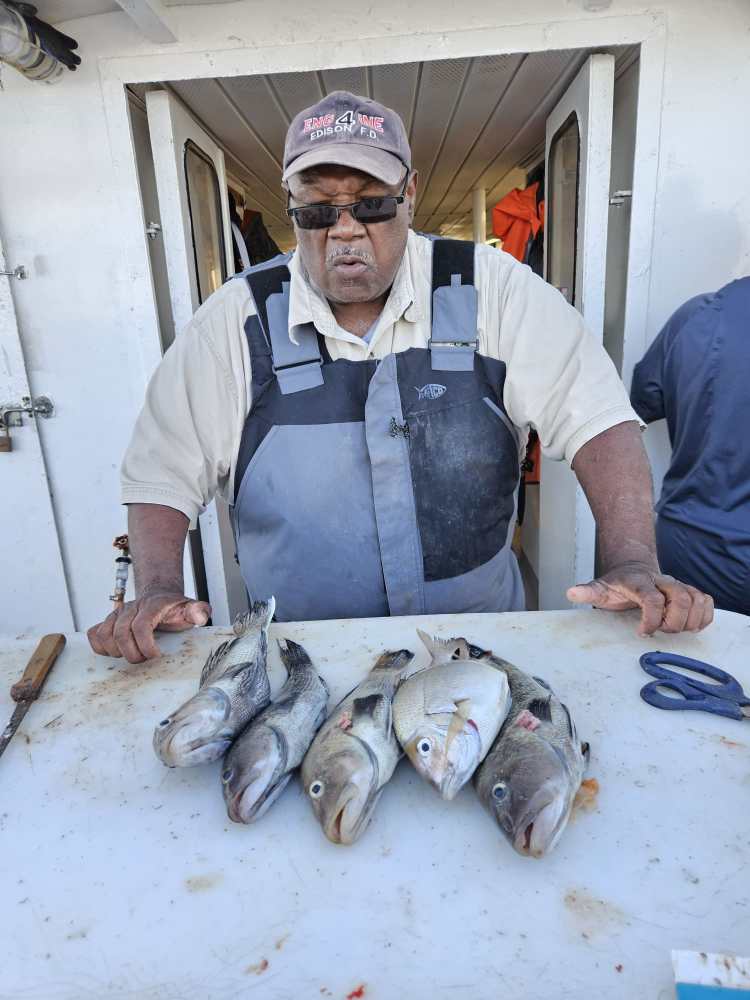 a man holding a fish